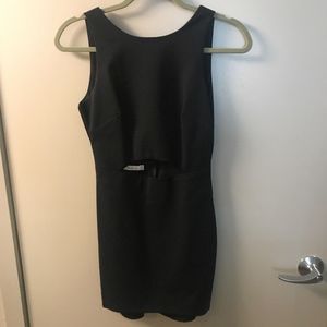LF Black Mini Cut Out Bodycon Dress